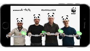 Armando Testa realizza un filtro Facebook in occasione di Earth Hour 2018 di WWF