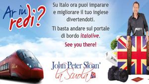 Italo stringe una partnership con 'La Scuola di inglese di John Peter Sloan': la lingua si impara a bordo