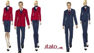 Italo cambia look. Ambra Angiolini a bordo del treno per un evento 'ad alta velocità' sulla tratta Milano - Roma. Firma Emmepi Strategie