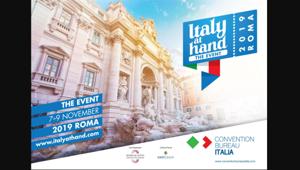 ‘Italy at Hand, The Event’: l'iniziativa firmata Convention Bureau Italia approda a Roma dal 7 al 9 novembre 2019. Aperte le iscrizioni