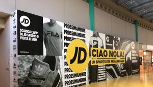 Jd Sports inaugura l'11 maggio un nuovo store a Nola nel centro Vulcano Buono
