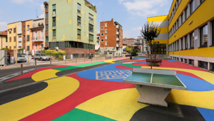 Jungle firma la una nuova opera green di urbanismo tattico parte del programma “Piazze Aperte per ogni scuola” promosso dal Comune di Milano