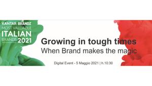 Kantar BrandZ: il 5 maggio il webinar "Growing in tough times. When Brand makes the magic". Anche nei momenti più difficili crescono le marche che hanno saputo costruire brand forti