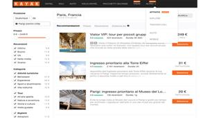 Kayak.it, il motore di ricerca si estende a eventi e attività leisure / turistiche