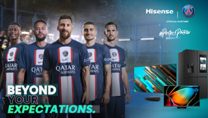Hisense celebra il terzo anno con il Paris Saint-Germain. Al via la campagna “Beyond your Expectations”