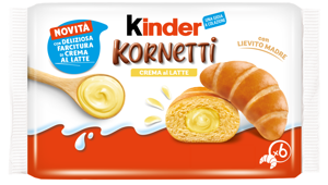 Ferrero lancia Kinder Kornetti Crema al Latte. In definizione una campagna con la firma di Pubbliregia