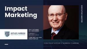 Al via anche in Italia la “Kotler-i Carboni Business School” per imparare a mettere in pratica il marketing sostenibile. Parte dal 5 ottobre l'Executive Master nel Metaverso con il supporto di Olimaint