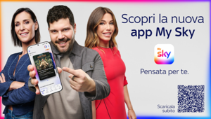 Arriva la nuova app My Sky: on air la campagna di comunicazione dedicata con protagonisti Salvatore Esposito, Flavia Pennetta e Federica Masolin