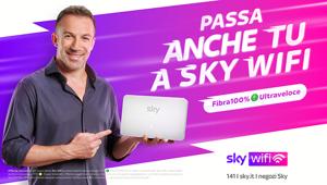 Alessandro Del Piero ancora protagonista della campagna di Sky Wifi che mette la velocità