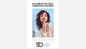 McCann Italia e L'Oréal Paris festeggiano 50 anni di collaborazione con una campagna stampa e affissione