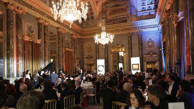 La cena di gala a Palazzo Serbelloni