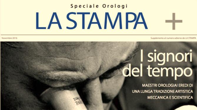 <strong>La Stampa, &lsquo;I Signori del Tempo&rsquo;</strong>