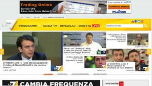 La7.it rinnova l'accordo con Websystem24 per la raccolta e segna +17% di browsers unici e +20% di visualizzazioni al mese