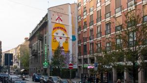 Lancôme affida a La Fille Bertha la realizzazione di un murales ispirato alla fragranza La Vie est belle