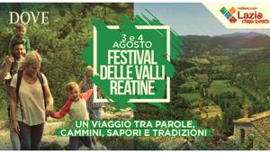 'Dove' e Regione Lazio presentano il primo Festival delle Valli Reatine. La manifestazione è organizzata in collaborazione con Rcs Live
