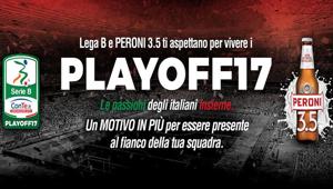 Peroni 3.5 e Lega B stringono una partnership per i quarti di play-off della Serie B ConTe.it