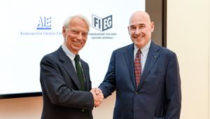 Riffeser (FIEG) e Levi (AIE) sottoscrivono un accordo di consultazione e azione comune: “Gli Editori per l’Editoria”