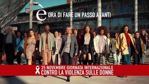 Emma e Lines fanno un passo avanti contro la violenza sulle donne. Oggi più che mai. Firma Armando Testa