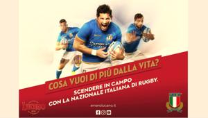 Amaro Lucano 'sponsor evento' della nazionale italiana rugby per i Cattolica Test Match 2018 e il 6 Nazioni 2019