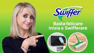 Luciana Littizzetto lancia il tormentone 'Basta faticare, inizia a swifferare' nello spot Swiffer firmato Wunderman Thompson Italia