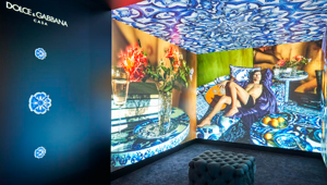 M-Cube realizza l'immersive room dello store di Dolce e Gabbana in Corso Venezia a Milano