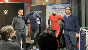 Lo skyline cittadino sulle maglie Macron per la Bologna Marathon 2020