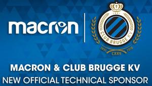 Macron è il nuovo sponsor tecnico del Club Bruges fino al 2020