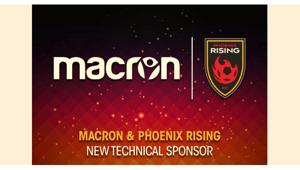Macron nuovo sponsor tecnico del Phoenix Rising Fc di Didier Drogba