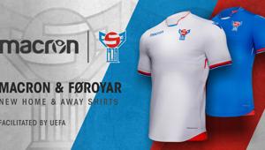 Macron firma le nuove maglie della Federazione Calcio delle Isole Faroe