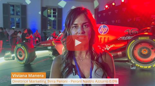 Manera: "Grandi investimenti su Peroni Nastro Azzurro con campagne, eventi, sponsorizzazioni e budget in crescita a doppia cifra. La partnership con Scuderia Ferrari HP regala ai tifosi esperienze esclusive"