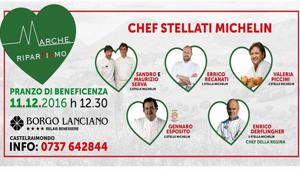 MarcheRiparTiamo: chef stellati e imprenditori famosi a pranzo per sostenere la Regione