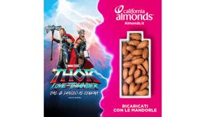 Il film Marvel Studios Thor: Love and Thunder e le Mandorle della California insieme per ispirare i fan nel loro percorso verso il benessere