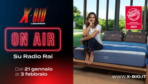 X-BIO Materassi on air su Radio Rai e Radio Italia