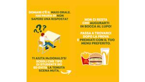 McDonald’s e Leo Burnett lanciano “La TeMuta Scena Muta”, la campagna social dedicata ai maturandi d’Italia
