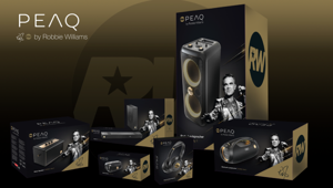 MediaWorld e Robbie Williams annunciano una partnership triennale che ha inizio con il lancio dell’esclusiva collezione audio "PEAQ by Robbie Williams"