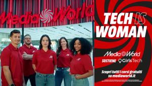MediaWorld rilancia l'impegno per la parità di genere con 'Tech is Woman' e la nuova campagna firmata da Armando Testa