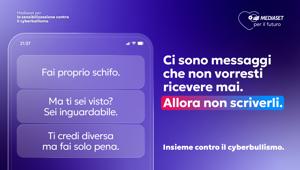 Mediaset per il futuro: al via la campagna di sensibilizzazione contro il cyberbullismo.  “Ci sono messaggi che non vorresti ricevere mai, allora non scriverli”