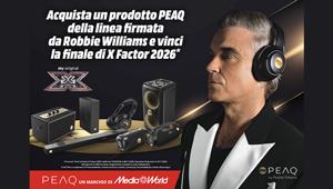 Mediaworld rinnova la partnership con X Factor 2026 e porta Peaq nel cuore dello show