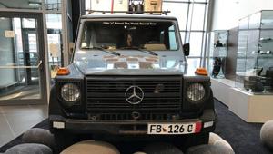 La Classe G dei record esposta al Mercedes-Benz Center di Milano