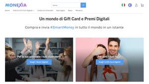 È online Monexia, il primo store internazionale di gift card e premi digitali