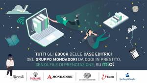 Gruppo Mondadori rende disponibili oltre 20 mila e-book nelle biblioteche del circuito MediaLibraryOnline senza file di prenotazione