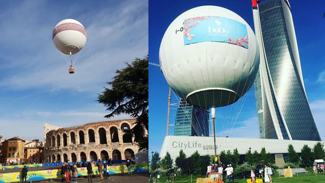 mongolfiera a gas Dodo e Signorvino