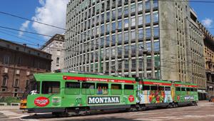 Montana sale a bordo dei tram milanesi con IGPDecaux