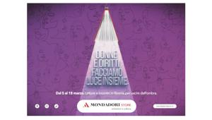 'Donne e diritti: facciamo luce insieme', la nuova campagna di sensibilizzazione promossa da Mondadori Retail
