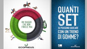 Mosquito, dopo gara, crea la nuova campagna e il restyling del marchio di Ecopneus