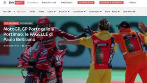Ascolti al top per la Moto Gp Live su Sky: 824mila spettatori medi e il 6,6% di share per il primo Gp dell'anno in Portogallo, +38% sull'edizione '22