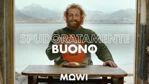 MOWI on air con la campagna "Spudoratamente Buono". Creatività  internazionale, adattata da TwentyTwenty
