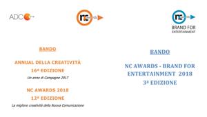 NC Awards e Brand for Entertainment, online i bandi 2018. A breve, l’apertura delle iscrizioni