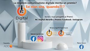 Sarà online la nona edizione degli NC Digital Awards e del Premio Facebook e Instagram. Introdotta la tipologia 'Comunicazione digitale in lockdown'. Iscrizioni aperte dal 30 giugno al 31 luglio