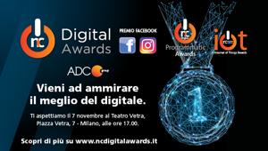 NC Digital Awards 2018: partecipa alla Cerimonia del 7 novembre al Teatro Vetra di Milano. Conduce Daniele Battaglia. Scarica l'app di ADC Group e vota la tua campagna preferita